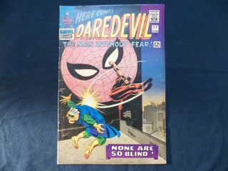 Daredevil 17 Comic Vg,  4.  5 2nd Spiderman X - Over In Series Key Issue