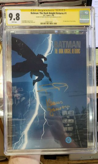Batman: The Dark Knight Returns 1 - Cgc Grade 9.  8 - Signed By Miller/janson