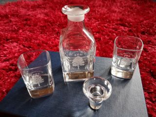 Carnoustie 2007 Open Golf Glass Decanter And Glasses Set