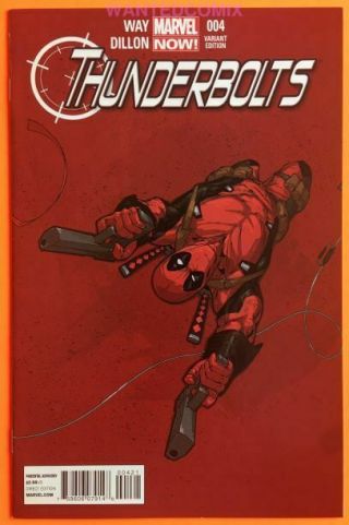 Thunderbolts 4 Tan Variant Cover Deadpool Marvel Comic Book 1:50 Venom Hulk 1