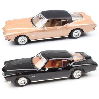 1/43 Scale Gm 1971 Buick Riviera Gs Coupe Diecast Models Cars Vehicles Toys Gold