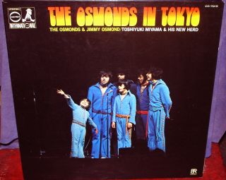 The Osmonds & Jimmy " In Tokyo " Rare 1971 Japan Only Concert Lp Donny Osmond