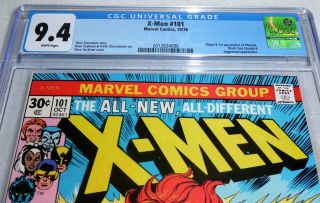 X - Men 101 CGC 9.  4 Origin 1st Appearance of Phoenix Black Tom Cassidy Juggernaut 2