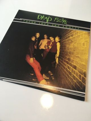 Dead Boys Young Loud And Snotty Lp Black Vinyl Record Punk Sex Pistols Clash