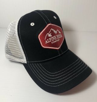 Alpine Beer Company Trucker Mesh Hat Vintage Style Snapback Cap Red/black/white