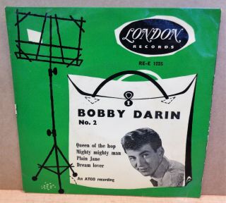 Bobby Darin No.  2 Og Uk Tri - Centre Plum London Records 7 " Ep Re - E 1225