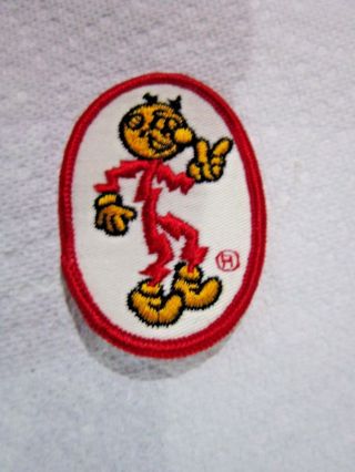 Vintage Reddy Kilowatt Badge/patch 3 Inch Oval.  Retro Uniform Patch Nos