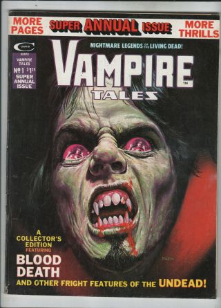 Vampire Tales Annual 1 F/vf To Vf -