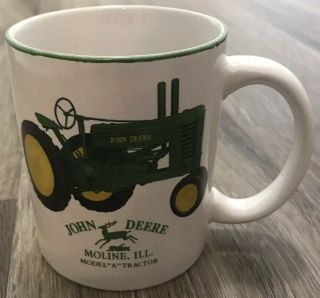 John Deere Mug Model A Tractor Moline Illinois Collectible Coffee Cup