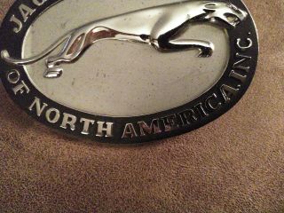 Vintage Jaguar Clubs Of North America Medallion License Plate Topper 4