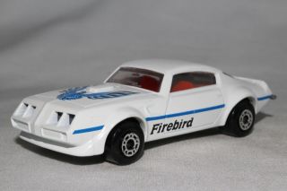 Matchbox Lesney Superfast 16 Pontiac Firebird,  White,  Red Int. ,  3