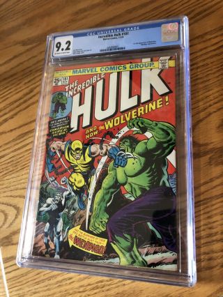 Incredible Hulk 181,  Cgc 9.  2,  1st Appearance Wolverine,  Hot,  Cgc 9.  2