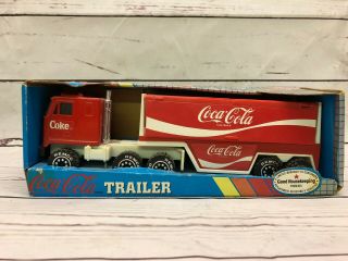 Coca Cola Coke Remco Semi Truck W/ 6 Beverage Cases