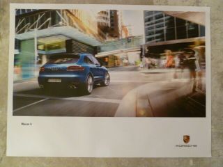 2014 Porsche Macan S Suv Showroom Sales Advertising Poster Rare Awesome L@@k