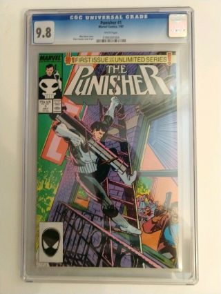 Punisher 1 Cgc 9.  8 With White Pages