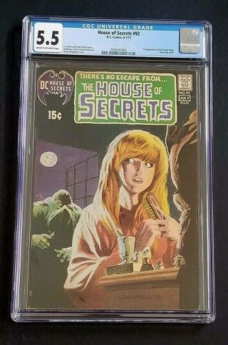 House Of Secret 92 • Sweet Cgc 5.  5 • 1st Swamp Thing • Dc Show Live Now