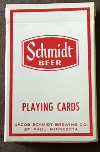 Vintage Schmidt Beer Playing Cards Complete Set