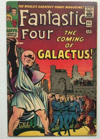 Fantastic Four 48 - 1st App.  Galactus & Silver Surfer Marvel Comics Mcu (fn)
