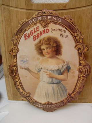Vintage Diecut Cardboard Borden 