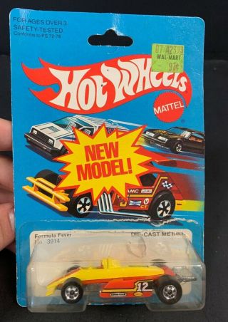 1981 Mattel Hot Wheels Model In Pkg.  Formula Fever 9314 S&h