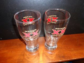 Set of 2 DOS EQUIS (XX) IMPORTED BEER - GLASS 2
