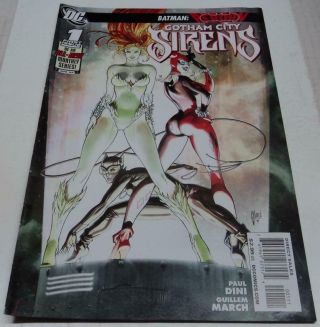 Gotham City Sirens 1 (dc Comics 2009) Harley Quinn,  Catwoman & Poison Ivy (fn, )