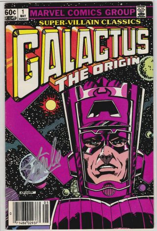 Galactus The Origin 1 (1983) Signed Stan Lee,  Vf/nm (9.  0) No