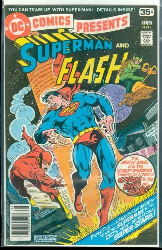 Dc Comics Presents 1,  1978,  Flash And Superman,  8.  0 - 9.  0