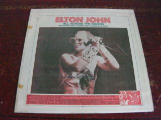 Elton John - All Across The Havens - Rare Orig Live Lp Takrl Not Tmoq Tmq