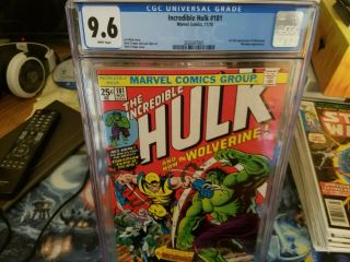 Hulk 181 Cgc 9.  6 White Pages 1974 1st Wolverine