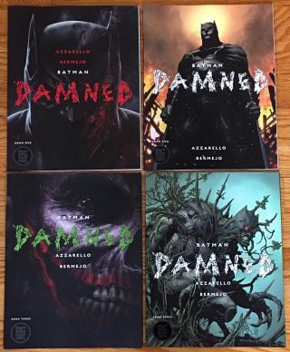 Dc Black Label Batman: Damned 1,  2,  3,  Jim Lee Variant 2019 Azzarello,  Bermejo