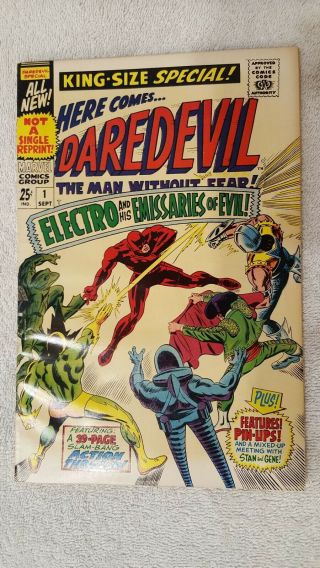 Daredevil Special 1.  Marvel.  Sept 1967.  Est Vf - Or Better.