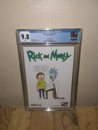 Rick And Morty 1 Cgc 9.  8 Roiland Variant 1:50 Nm/mint Htf