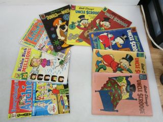 30 Disney Uncle Scrooge Archie Jughead Pep Rocky & Bullwinkle SILVER AGE Comics 3