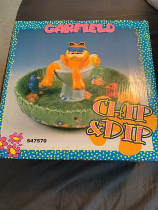 Garfield the Cat Vintage Chip And Dip Set 547570 RARE 3