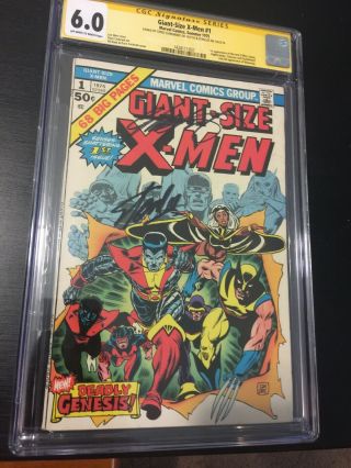 Giant - Size X - Men 1 ([july] 1975,  Marvel) Signed Stan Lee And Chris Claremont 6.