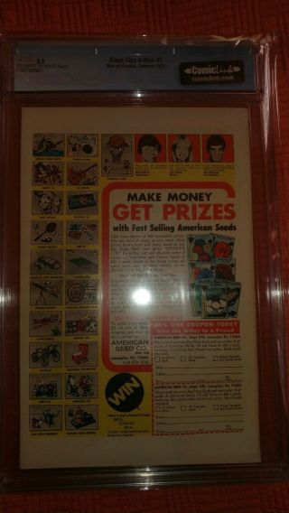 Giant Size X - Men 1 (1975) CGC 8.  5 with OW - W pages.  Cheapest 8.  5 on eBay 5