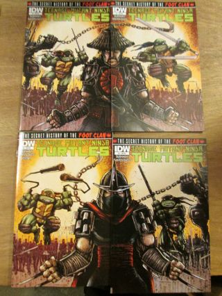 Teenage Mutant Ninja Turtles Foot Clan 1 2 3 4; Jetpack Comics Variant Eastman