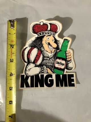 Vintage 80s Little Kings Cream Ale Cooler Decal Sticker Beer King Me