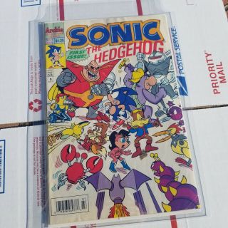 Sonic The Hedgehog 1 (archie) 1993 Bagged Boarded 2 Mil Toploader See Photos