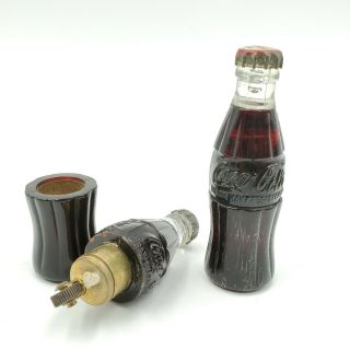 Vintage Coca - Cola Coke Bottle Lighters (2)