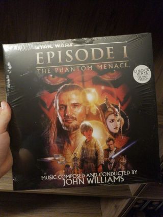 Star Wars The Phantom Menace Blue Vinyl Soundtrack I Am Shark Obi - Wan Version