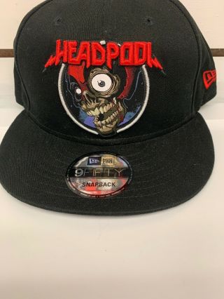Era 9fifty Marvel Rock Headpool Hat Adjustable Snapback Deadpool Cap