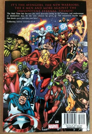 INFINITY GAUNTLET TPB Avengers 1 2 3 4 5 6 Guardians Galaxy War Endgame Thanos 2