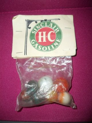 Vintage Marbles From Sinclair Gasoline Company Nos In Package