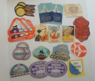 Vintage Hotel Luggage Travel Label Suitcase Stickers