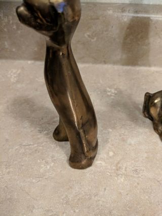 Vintage Set Of 2 Brass Cat Kitten Figurines home decor  (Offers Welcome) 4