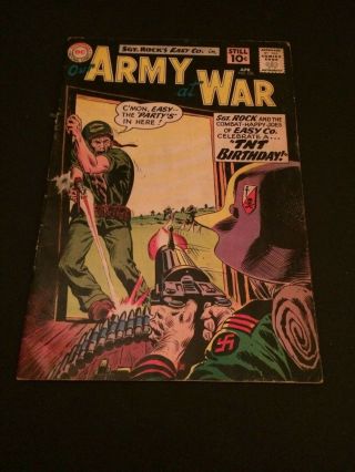 Our Army At War 105 107 108 Good To Vg - Classic Sgt Rock By Kubert 10 Cent Comic