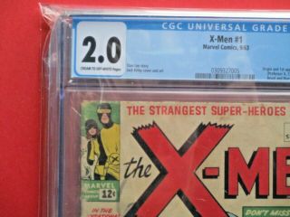 X - Men 1 - CGC 2.  0 - Marvel 1963 - FIRST APPEARANCE OF THE X - MEN 4