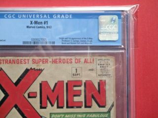 X - Men 1 - CGC 2.  0 - Marvel 1963 - FIRST APPEARANCE OF THE X - MEN 5